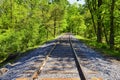 Restoring an Old Railroad Train Track Royalty Free Stock Photo