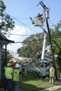 Restoring Power to Baton Rouge Royalty Free Stock Photo