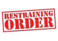 RESTRAINING ORDER Royalty Free Stock Photo