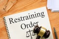 Restraining Order is shown on the photo using the text Royalty Free Stock Photo