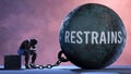 Restrains that limits life Royalty Free Stock Photo