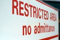 Restricted area Royalty Free Stock Photo