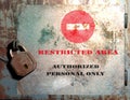 Restricted area Royalty Free Stock Photo