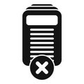 Restricted content icon simple vector. Data cloud process Royalty Free Stock Photo