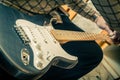 Restringing Guitar Royalty Free Stock Photo