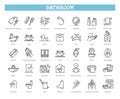 Restroom, Bathroom Vector Icon Set