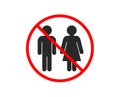 Restroom icon. WC toilet sign. Vector