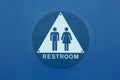 Restroom sign Royalty Free Stock Photo