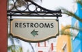 Restroom sign Royalty Free Stock Photo