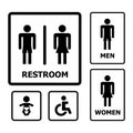 Restroom Sign set