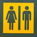 Restroom sign symbol for men and women Royalty Free Stock Photo