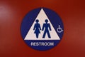 Restroom sign