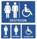 Restroom signs Royalty Free Stock Photo