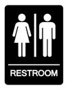 Restroom Symbol Sign, Vector Illustration, Isolate On White Background Label. EPS10