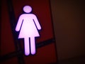 Restroom symbol for woman - image