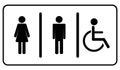 Restroom toilette symbol