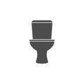 Restroom, Wc, toilet icon. Vector illustration, flat design