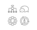 Restructuring line icon. Business architecture sign. Vector