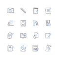 Restructuring line icons collection. Transformation, Reorganization, Redesign, Overhaul, Streamlining, Revamp