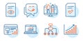 Online statistics, Web report and Creative design icons set. Vector