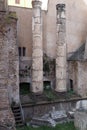 Rests of the Theatre of Balbus in Rome, Italy