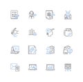 Results-driven line icons collection. Achievement, Focus, Success, Outcome, Productivity, Effectiveness, Efficiency