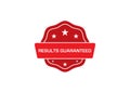 Results guaranteed stamp,results guaranteed rubber stamp, Royalty Free Stock Photo