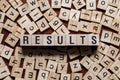 Results word concept Royalty Free Stock Photo