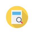 Resume vector flat color icon Royalty Free Stock Photo