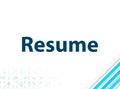 Resume Modern Flat Design Blue Abstract Background