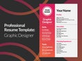 Graphic Designer Resume Design Template