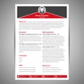 Resume template Royalty Free Stock Photo