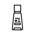 resurfacing body serum line icon vector illustration