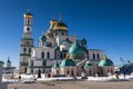 The Resurrection Cathedral in The New Jerusalem Monastery of the 17th century. The town of Istra, Moscow suburbs, Russia. Royalty Free Stock Photo