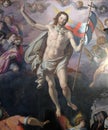 Resurrection of Christ by Santi di Tito, Basilica of Santa Croce Basilica of the Holy Cross in Florence Royalty Free Stock Photo