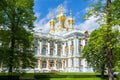 Resurrection church of Catherine palace in Tsarskoe Selo Pushkin, Saint Petersburg, Russia Royalty Free Stock Photo