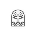 Resurrection Garden line icon