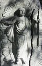Resurrection of Jesus Christ. Ancient statue Faith, religion, d