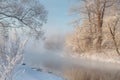 Temple, cathedral, cross, Orthodoxy, icons, dome, winter, snow Royalty Free Stock Photo