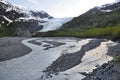 Resurrection River and Exit Glacier,Alaska Royalty Free Stock Photo