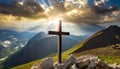 Resurrection Shine The Cross of Easter Royalty Free Stock Photo