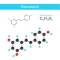 Resveratrol. Structural chemical formula