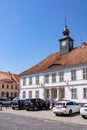 Reszel, Poland - Landmarks in the old town of the medieval city.