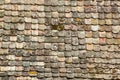 ancient terra cotta roof tiles texture Royalty Free Stock Photo