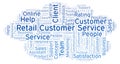 Retail Customer Service word cloud. Royalty Free Stock Photo