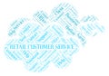 Retail Customer Service word cloud. Royalty Free Stock Photo