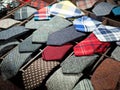 Retail display of handmade ties Royalty Free Stock Photo