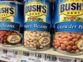 Retail grocery store Bushs canned beans variety and prices