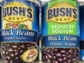 Retail grocery store Bushs canned variety black beans