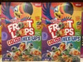 Retail grocery store Froot Loops Color mix ups